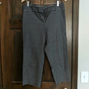 Loft original fit capris stripe grey/white size 10